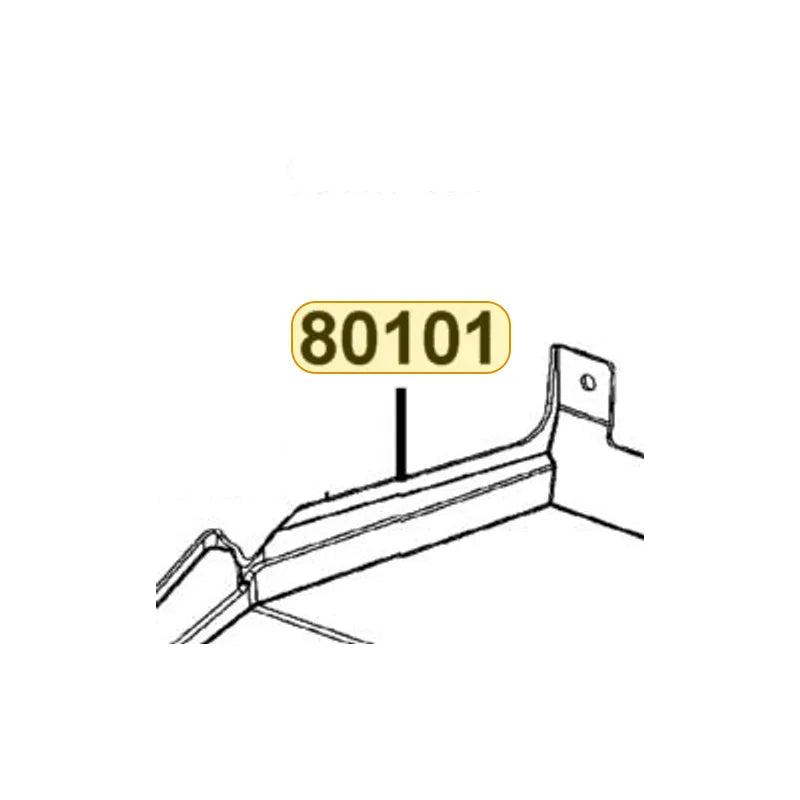 KYMCO Rear Inner Fender 80101-LDF7-E10-N1R, part location on the factory exploded-view diagram