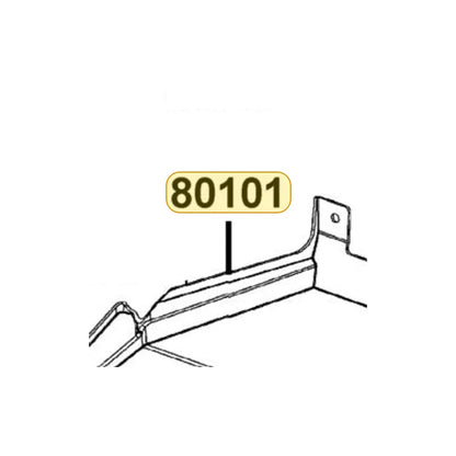 KYMCO Rear Inner Fender 80101-LDF7-E10-N1R, part location on the factory exploded-view diagram