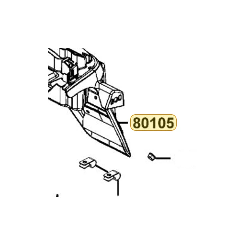 KYMCO Rear Fender (Black) 80105-ALH3-M30-N1R, part location on the factory exploded-view diagram
