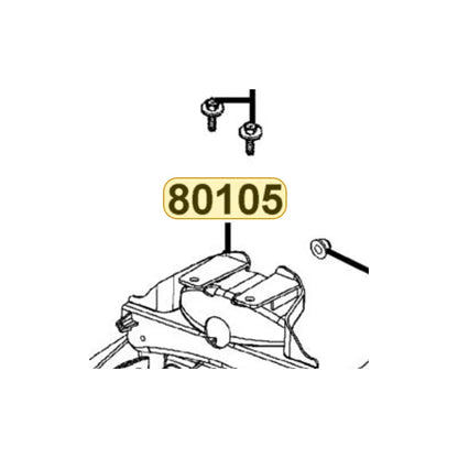 KYMCO Rear Fender 80105-LDC8-E10-N1R, part location on the factory exploded-view diagram