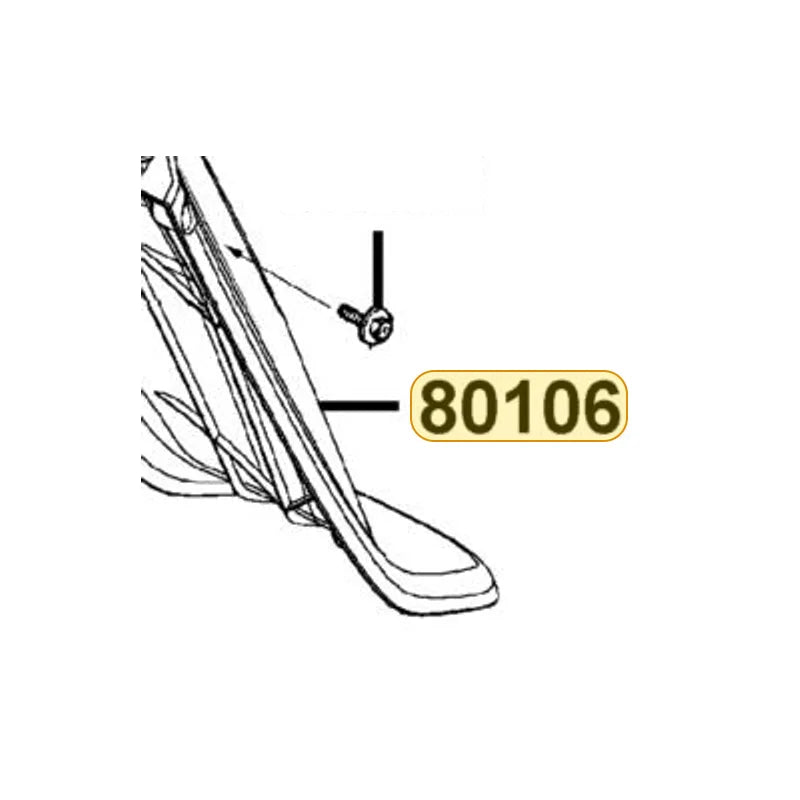 KYMCO Rear Low Fender 80106-LDC8-E10-N1R, part location on the factory exploded-view diagram