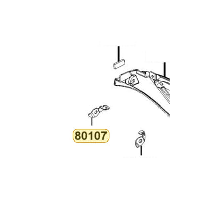 KYMCO Stay.r.side Rear Fender 80107-LEA2-900, part location on the factory exploded-view diagram