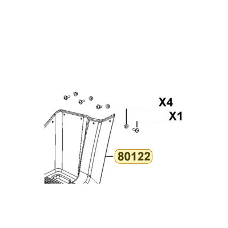 KYMCO Footwell Left (Black) 80122-AGA1-M00-N1R, part location on the factory exploded-view diagram