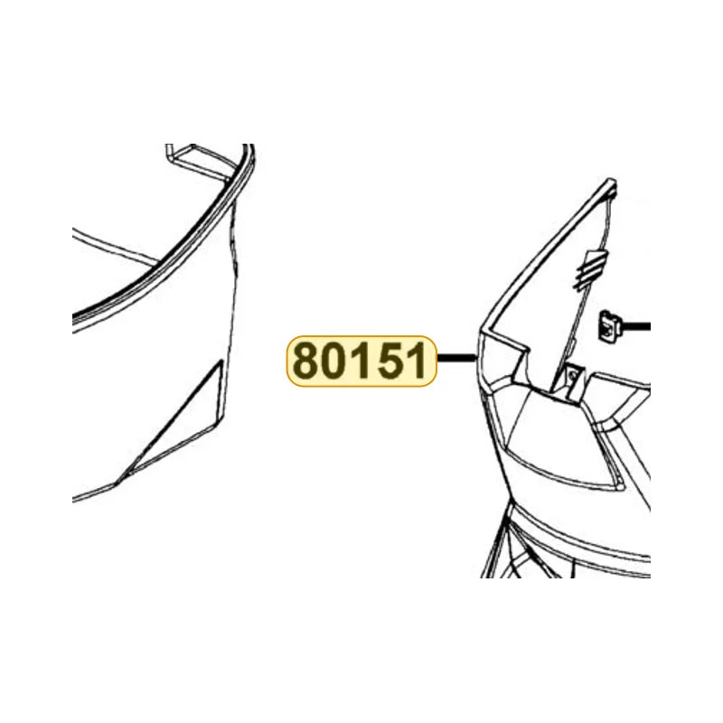 KYMCO Center Cover 80151-LCB9-C10-N1R, part location on the factory exploded-view diagram
