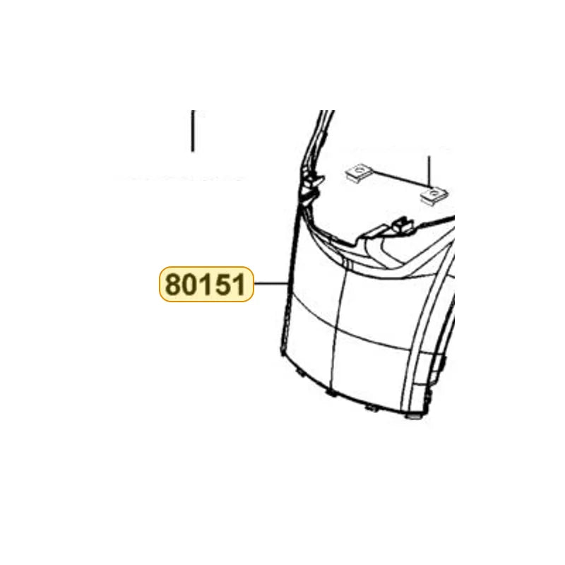 KYMCO Center Cover (Black) 80151-LGE5-E00-N1R, part location on the factory exploded-view diagram