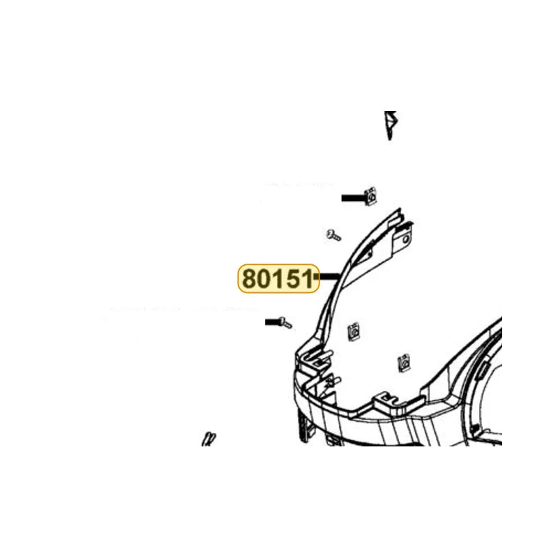 KYMCO Center Up Cover 80151-LGR5-E10-R9P, part location on the factory exploded-view diagram