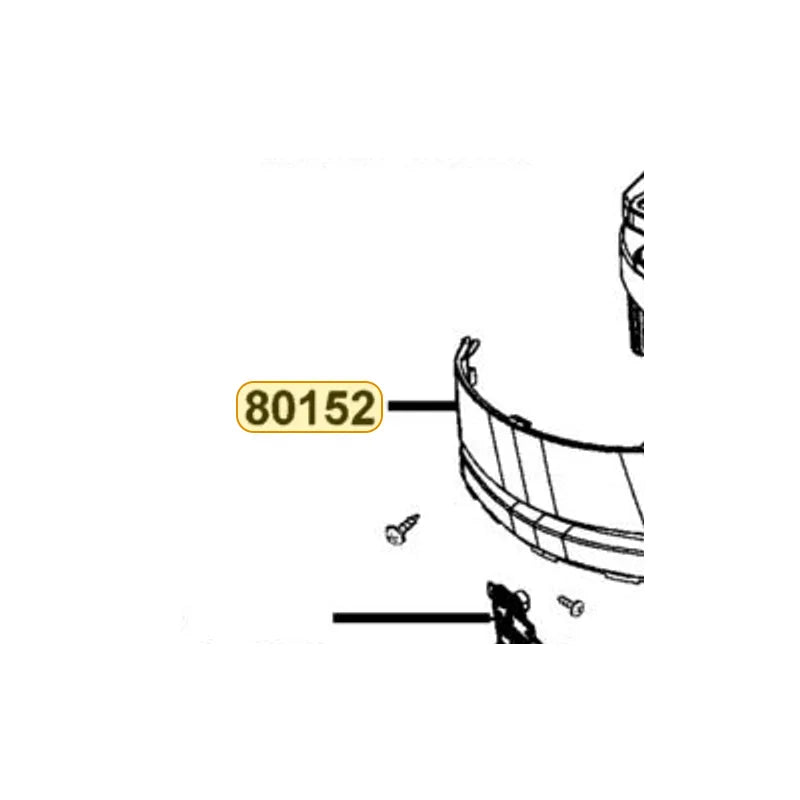 KYMCO Center Low Cover 80152-LGR5-E10-NMP, part location on the factory exploded-view diagram