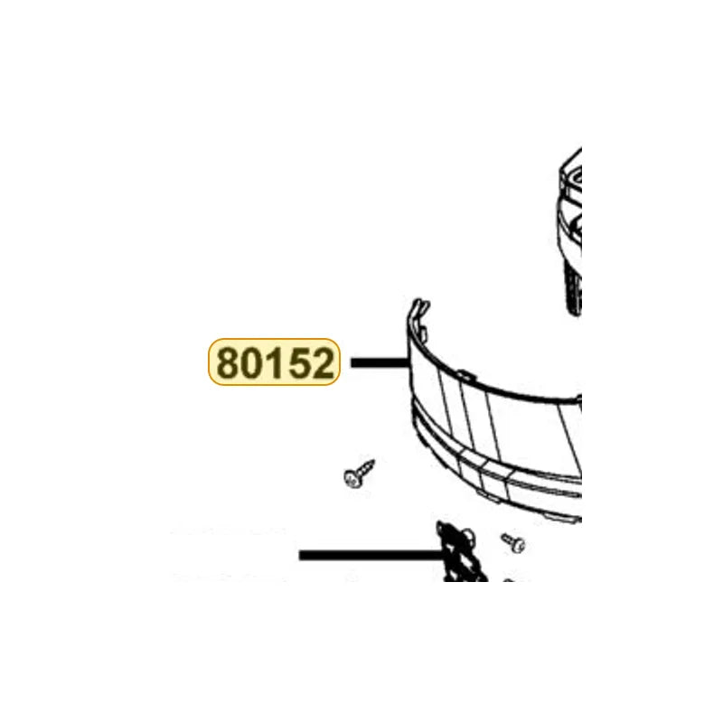 KYMCO Center Low Cover 80152-LGR5-E10-R9P, part location on the factory exploded-view diagram