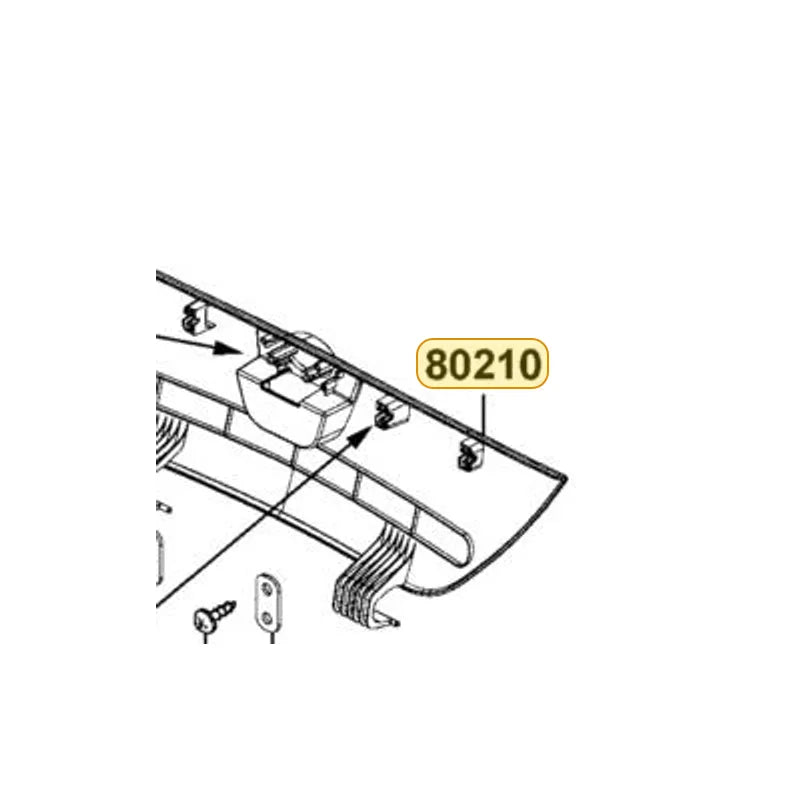 KYMCO Tail Gate Cover Lid 80210-AEE9-E00-YSR, part location on the factory exploded-view diagram