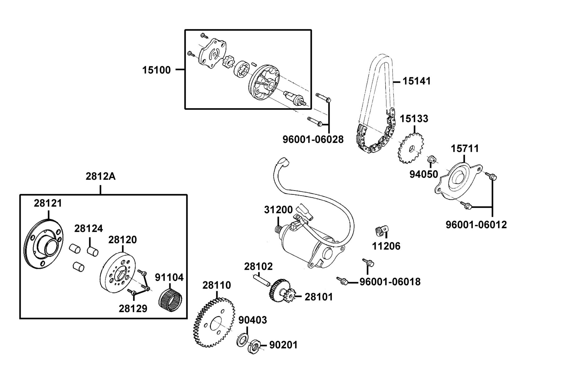 Brg Needle 28*32*17 — 91104-GFY6-C00 — KYMCO exploded-view diagram