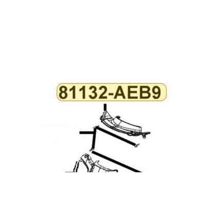 KYMCO Leg Shield Up 0 Cap 81132-AEB9-E00-35P, part location on the factory exploded-view diagram