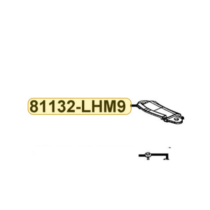 KYMCO Leg Shield Cap 81132-LHM9-E60-N1P, part location on the factory exploded-view diagram
