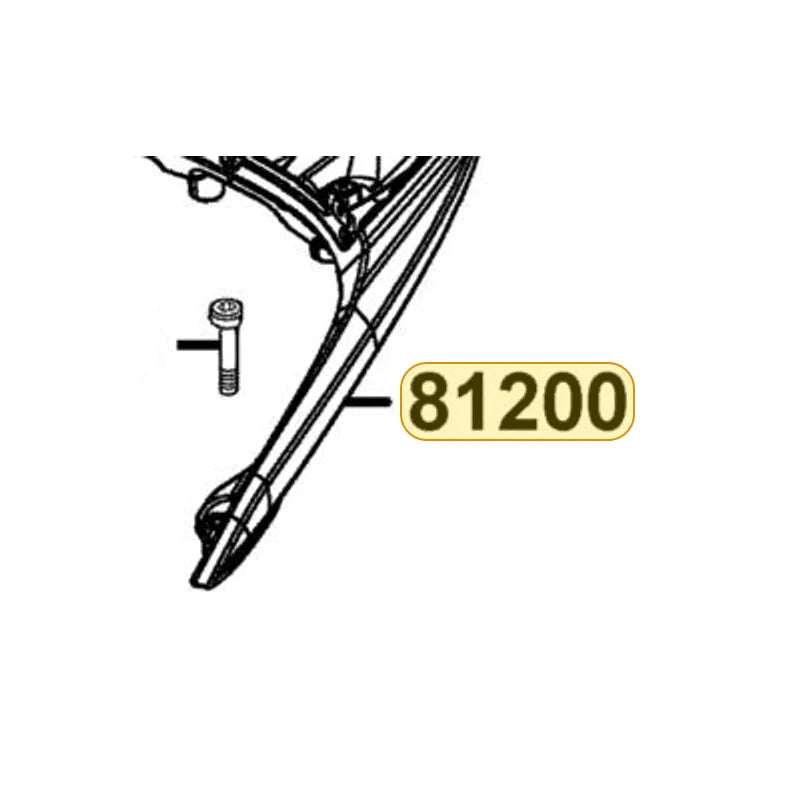 KYMCO Rear Carrier 81200-ABD2-C00-66P, part location on the factory exploded-view diagram