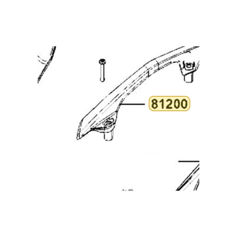 KYMCO Right Rear Carrier 81200-LGC6-E00-JZP, part location on the factory exploded-view diagram