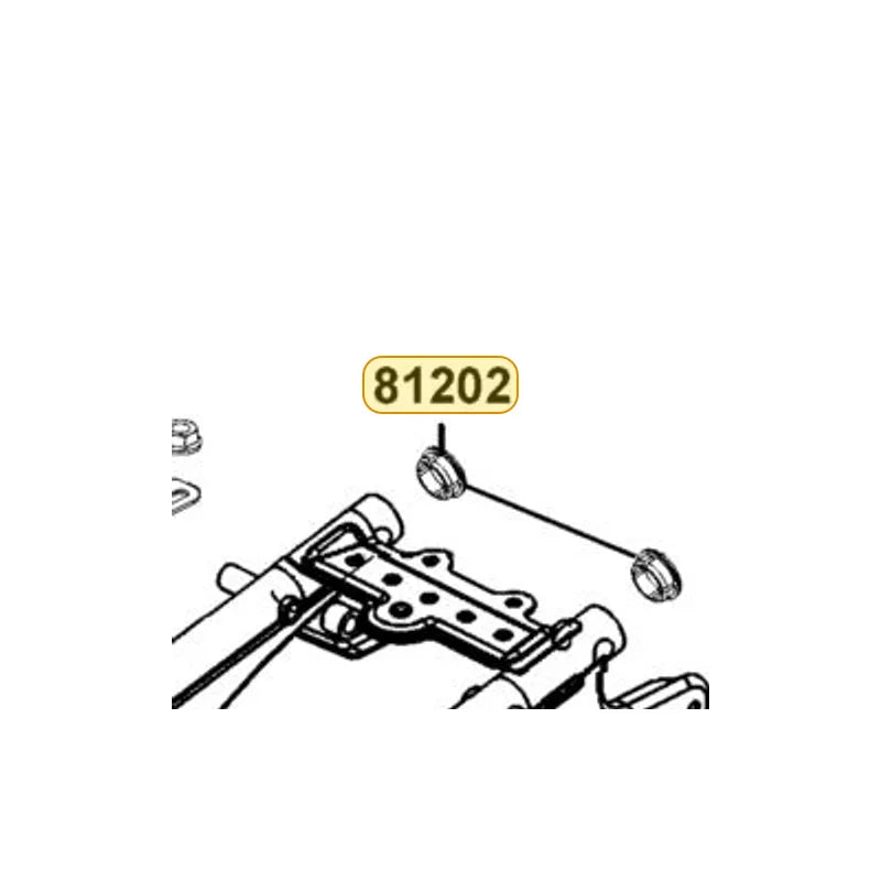KYMCO Upper Pipe End Cap 81202-LBE8-900, part location on the factory exploded-view diagram