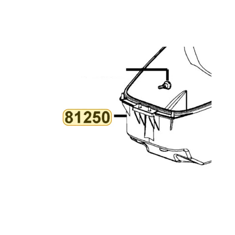 KYMCO Luggage Box (Black) 81250-LCB9-C10-N1R, part location on the factory exploded-view diagram