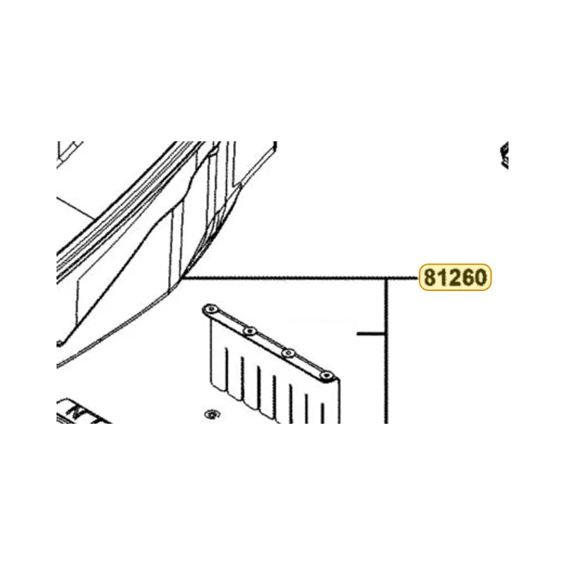 KYMCO Luggage Box Assembly 81260-BAA7-E00, part location on the factory exploded-view diagram