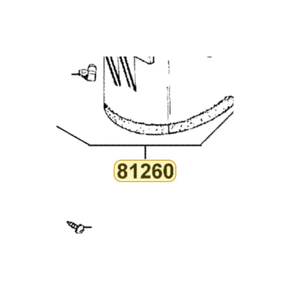 KYMCO Luggage Box Assembly 81260-LBD6-MY0, part location on the factory exploded-view diagram