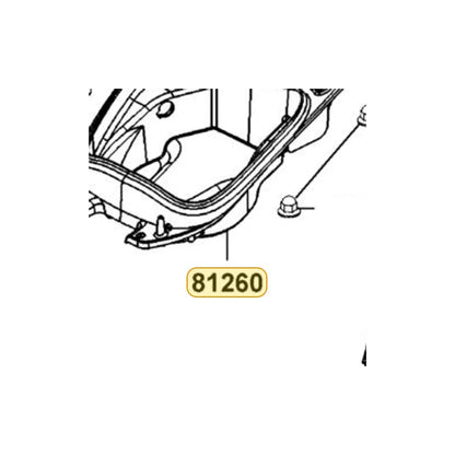KYMCO Luggage Box Assembly 81260-LGE5-M30, part location on the factory exploded-view diagram
