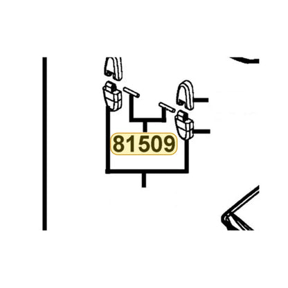 KYMCO Lock Pin 81509-LDD9-C50, part location on the factory exploded-view diagram