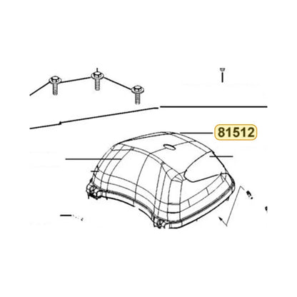 KYMCO Left Rear Box Up Lens 81512-LGE5-E00, part location on the factory exploded-view diagram