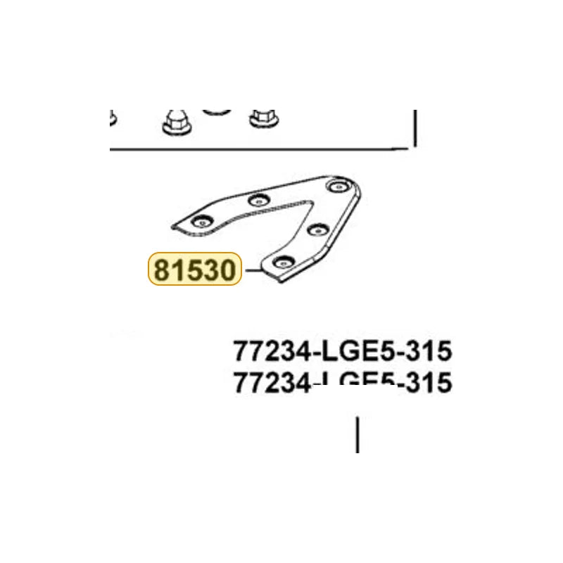 KYMCO Rear Box Stay 81530-LGE5-E00, part location on the factory exploded-view diagram