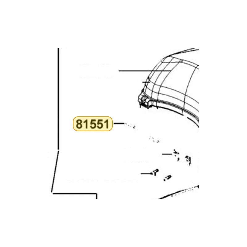 KYMCO Pin 81551-LGE5-E00, part location on the factory exploded-view diagram