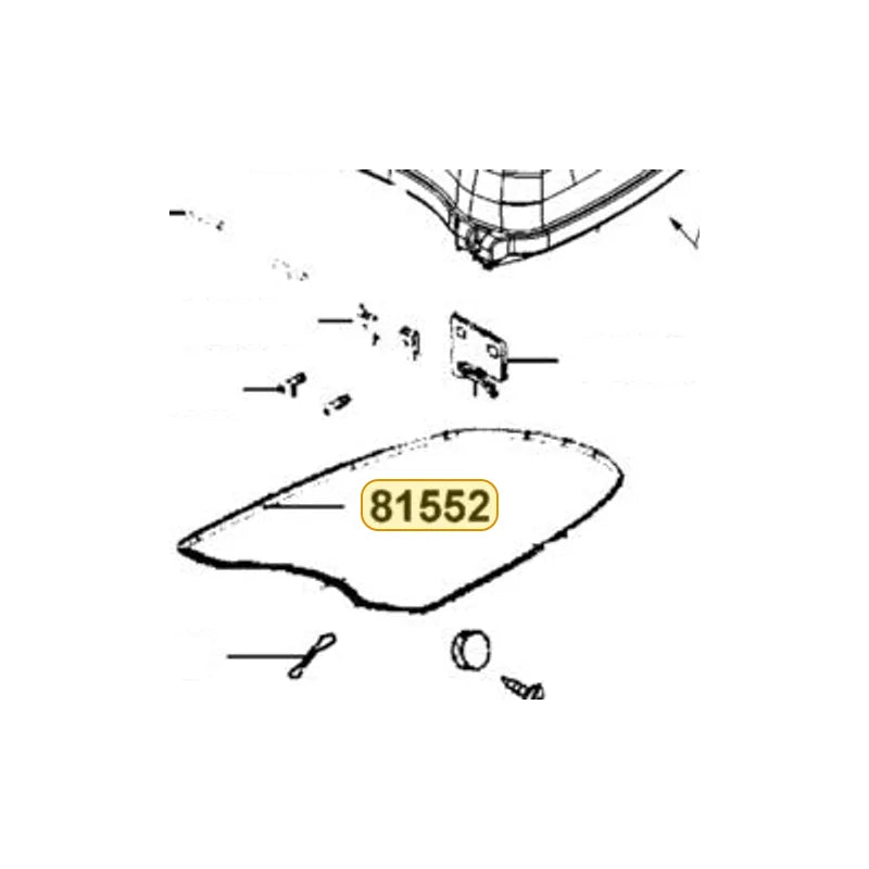 KYMCO Seal Rubber 81552-LGE5-E00, part location on the factory exploded-view diagram