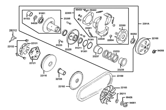 Oil Seal 34*39*3 — 91211-GHK8-C00 — KYMCO exploded-view diagram