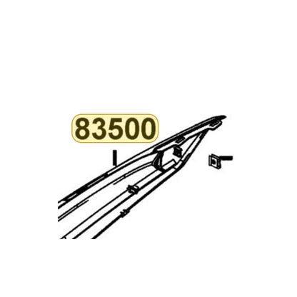 KYMCO Right Body Cover 83500-ABD2-C00-63P, part location on the factory exploded-view diagram