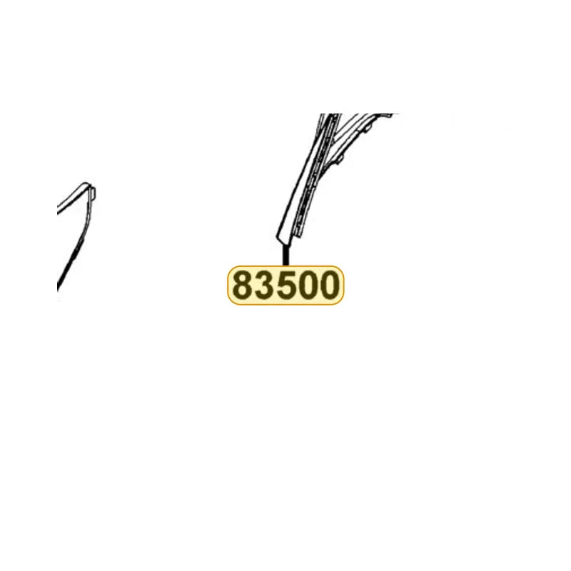 KYMCO Right Body Cover 83500-LDF7-E10-21P, part location on the factory exploded-view diagram