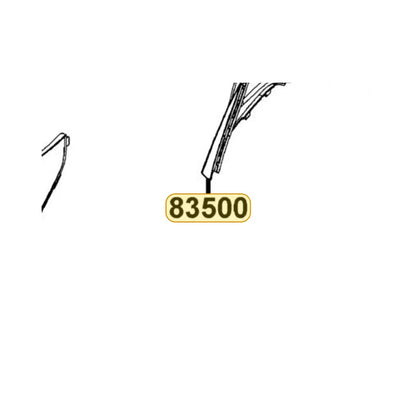 KYMCO Right Body Cover 83500-LDF7-E10-21P, part location on the factory exploded-view diagram