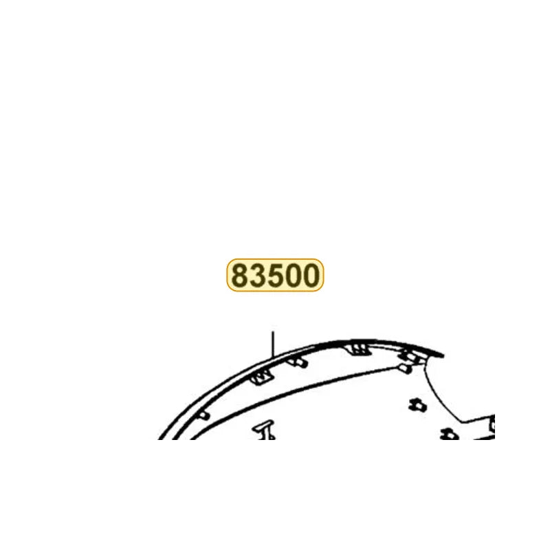 KYMCO Cover. Right Body 83500-LEA2-900-JBP, part location on the factory exploded-view diagram