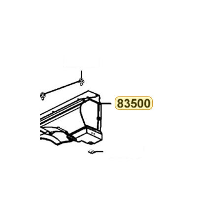 KYMCO Right Rear Fender Panel (New Conceal) 83500-LEE8-600-CKP, part location on the factory exploded-view diagram