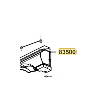 KYMCO Right Rear Fender Panel (New Conceal) 83500-LEE8-600-JJP, part location on the factory exploded-view diagram