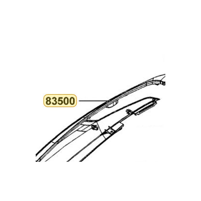KYMCO Right Body Cover (Mat White) 83500-LGE5-E00-J8P, part location on the factory exploded-view diagram