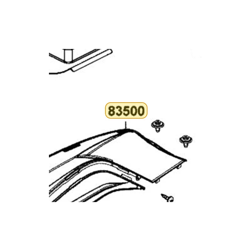 KYMCO Right Side Cover A (Black) 83500-LGN5-E00-N1R, part location on the factory exploded-view diagram
