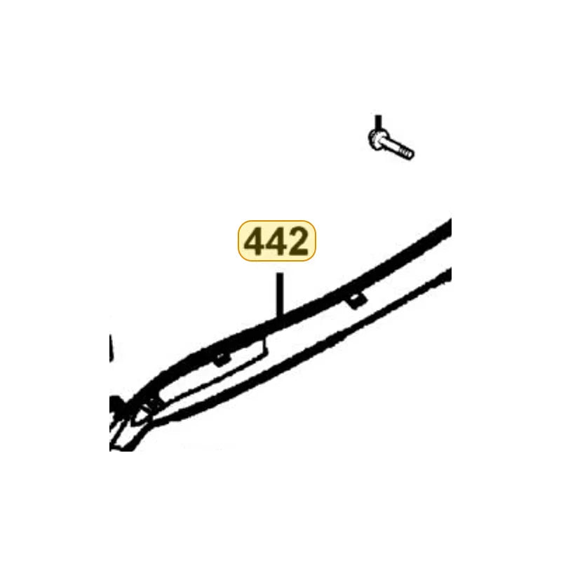 KYMCO Mold Right Side (Bright Silver) 83501-KHC4-900-N8P, part location on the factory exploded-view diagram