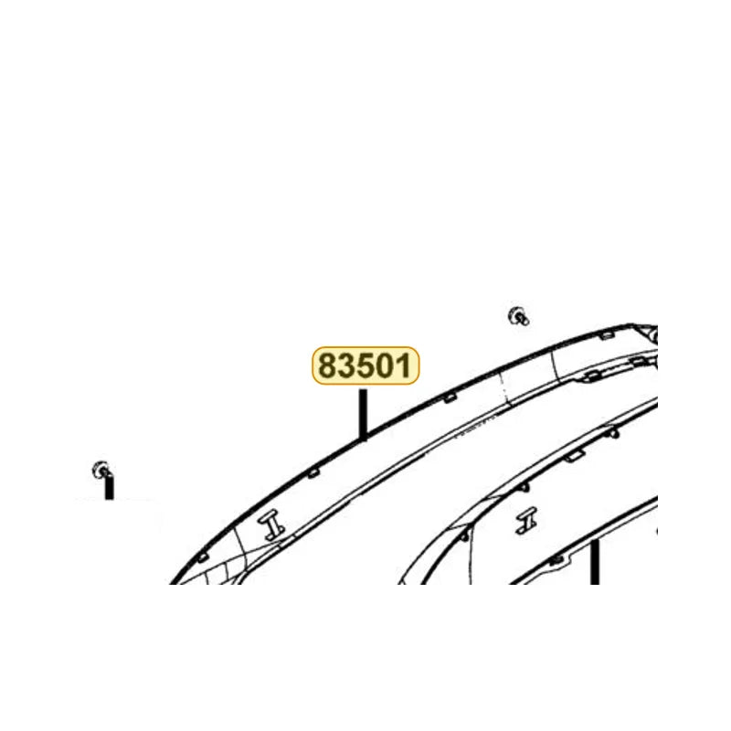 KYMCO Mold Right Side 83501-LGR5-E10-17P, part location on the factory exploded-view diagram