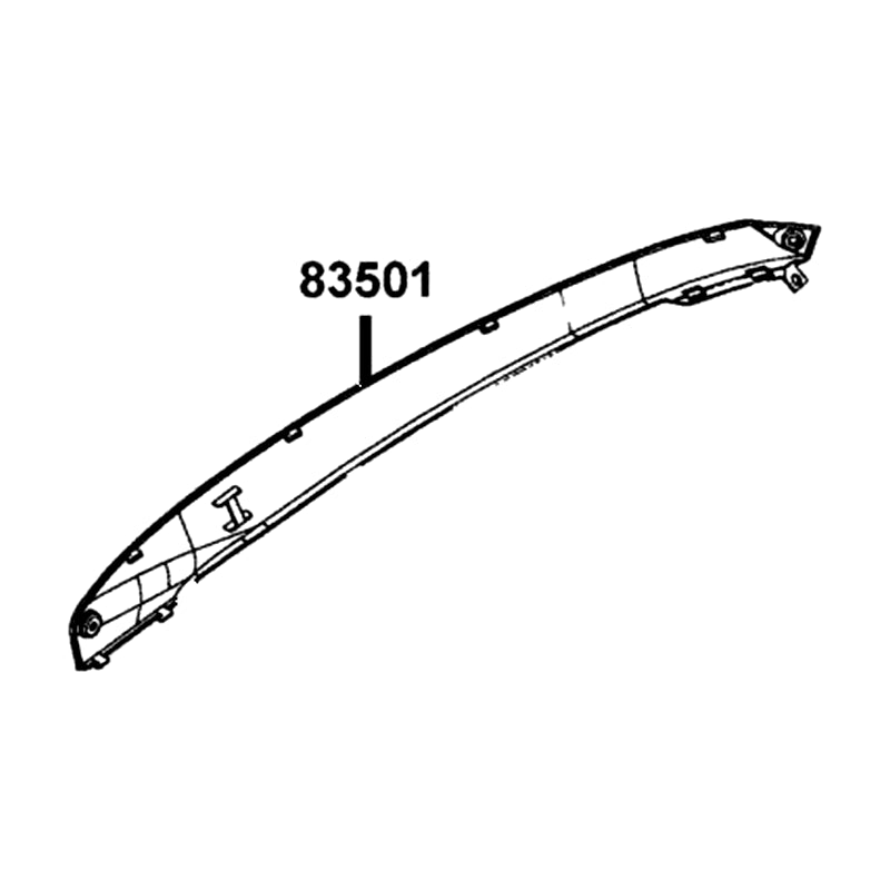 KYMCO Mold Right Side 83501-LGR5-E10-NMP, part location on the factory exploded-view diagram