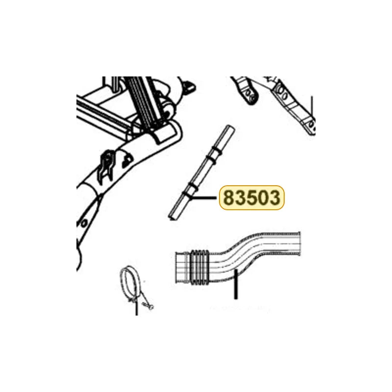 KYMCO Protect Seat Wire Front Cover 83503-KHD6-900, part location on the factory exploded-view diagram