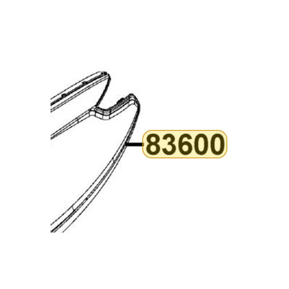 KYMCO Left Body Cover (Apple Green) 83600-AEA7-M30-SCP, part location on the factory exploded-view diagram