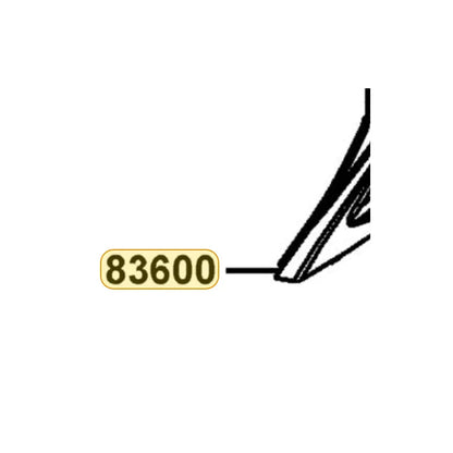 KYMCO Left Body Cover ( Glacier Blue ) 83600-LCB9-C10-S4P, part location on the factory exploded-view diagram