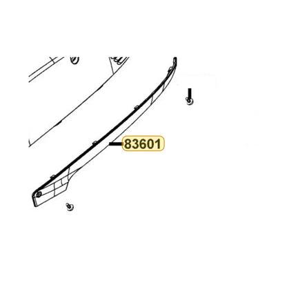 KYMCO Mold Left Side 83601-LGR5-E10-17P, part location on the factory exploded-view diagram
