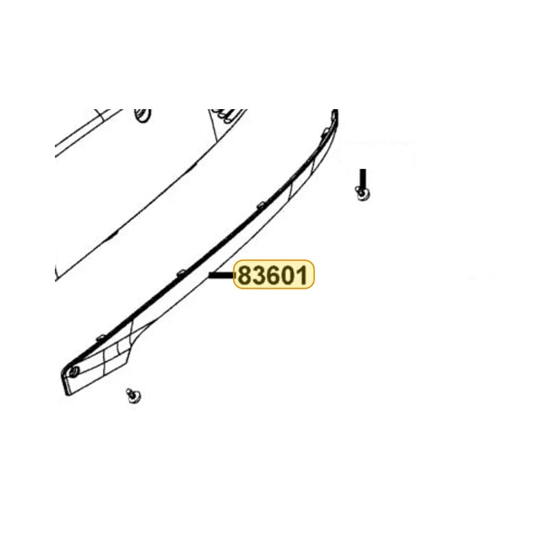 KYMCO Mold Left Side 83601-LGR5-E10-BJP, part location on the factory exploded-view diagram