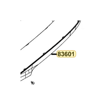 KYMCO Mold Left Side 83601-LGR5-E10-NMP, part location on the factory exploded-view diagram