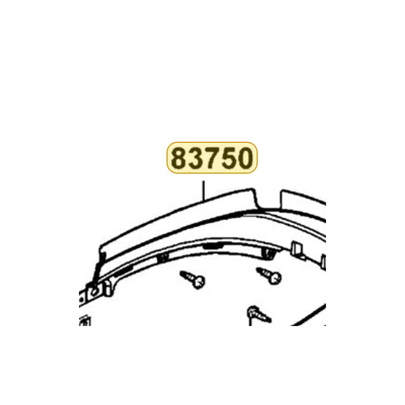 KYMCO Center Rear Cover 83750-LEA2-900-JBP, part location on the factory exploded-view diagram