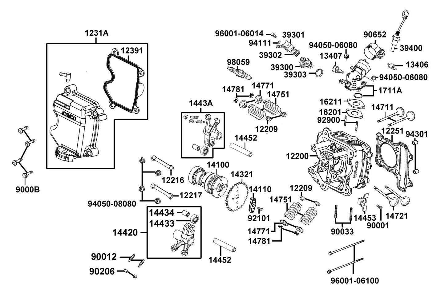 Plug SPARK(CR8E) — 98059-58916-00 — KYMCO exploded-view diagram