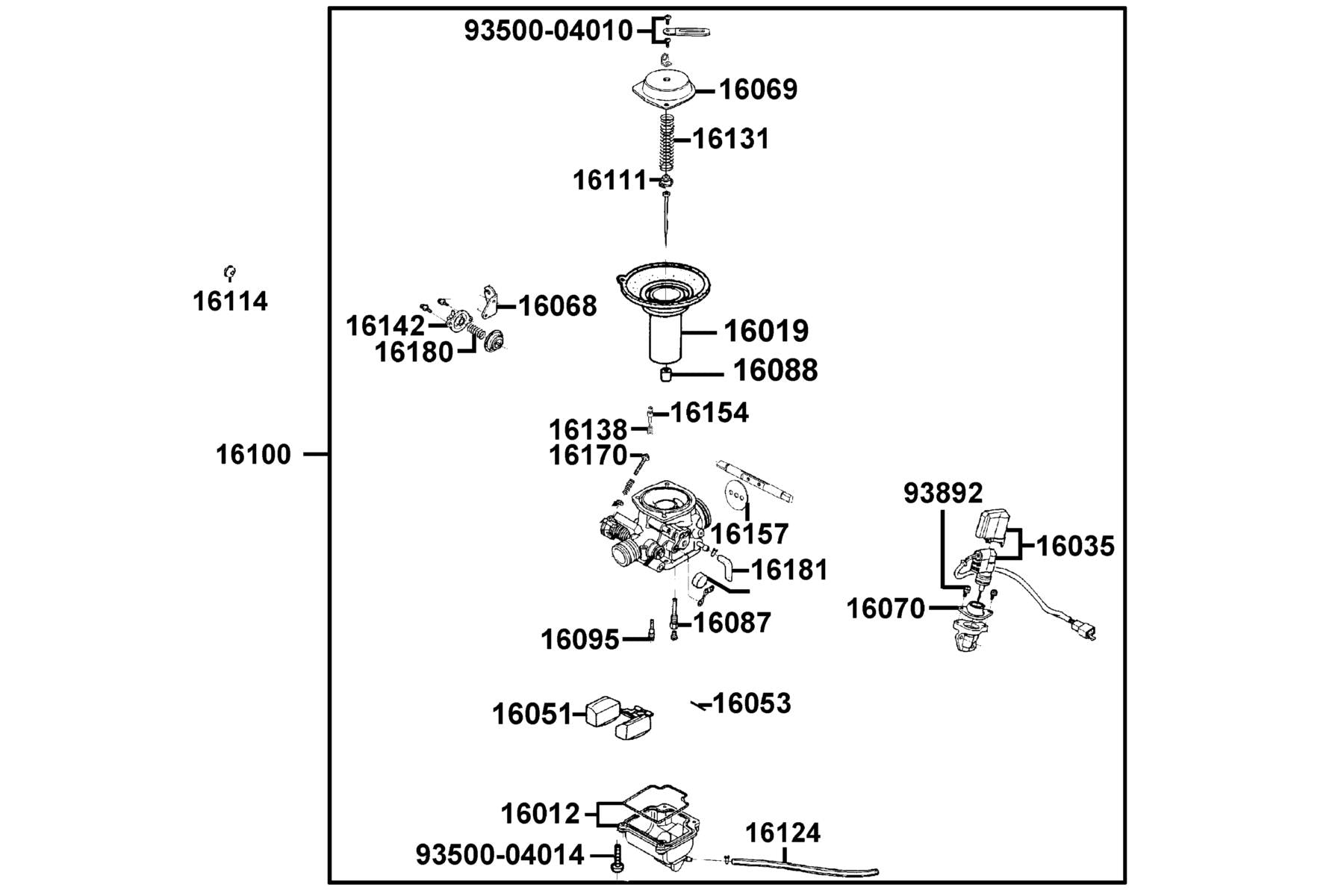Screw Pan 4*10 — 93500-04010-08 — KYMCO exploded-view diagram