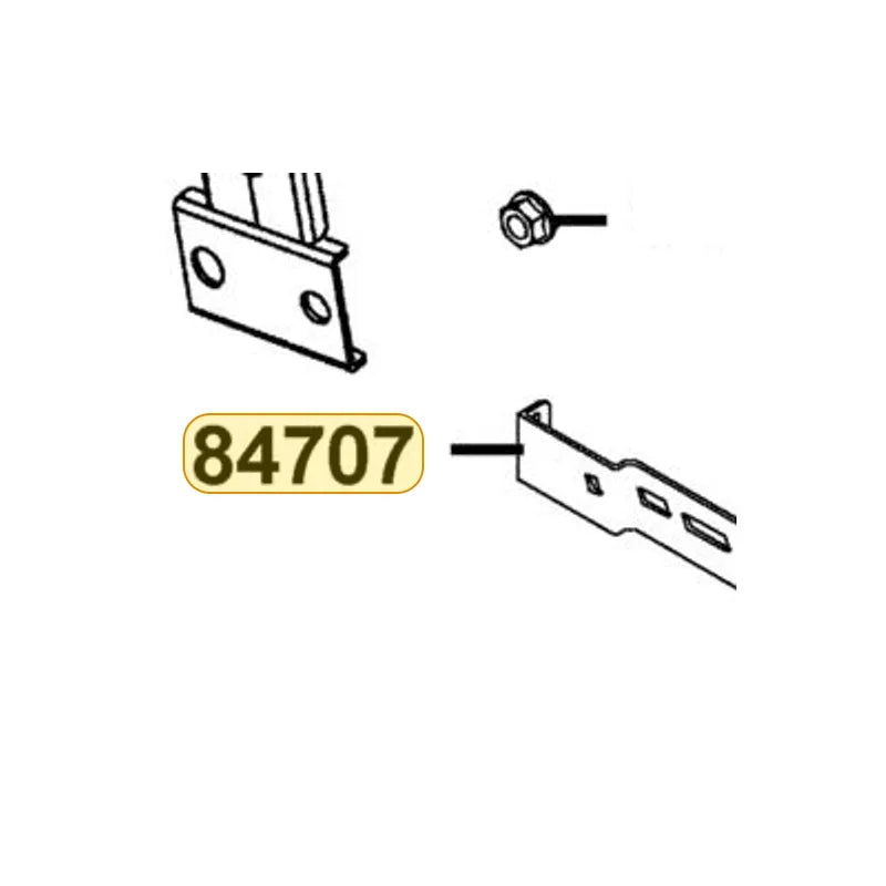 KYMCO Rear License Stay 84707-AAB5-C00, part location on the factory exploded-view diagram